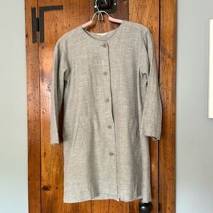 Eileen Fisher linen tunic jacket